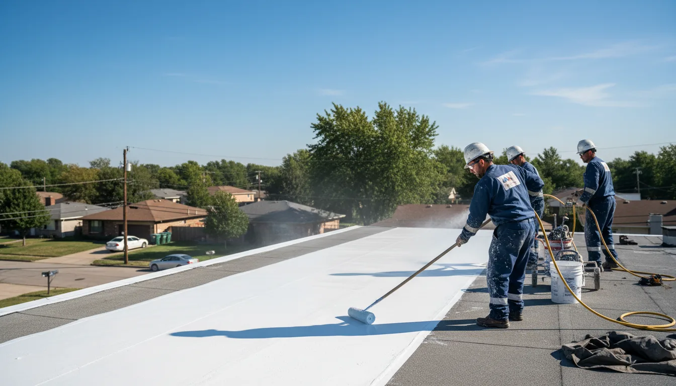 Commercial roof coating in Duck Hill, MS near me